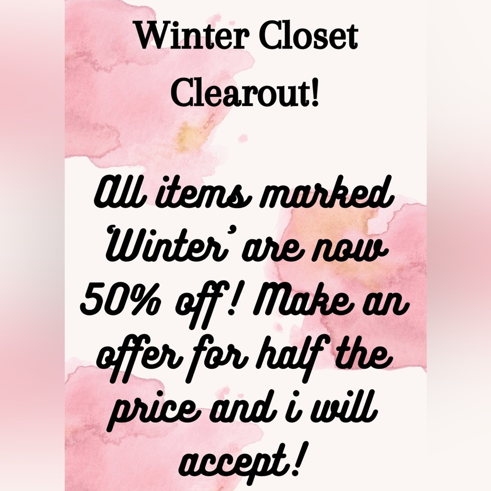 Winter Closet Clearout